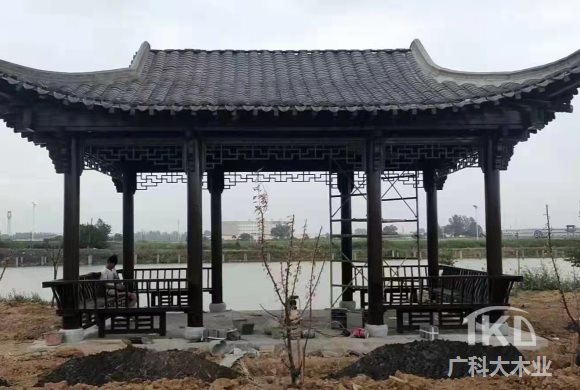 古建青瓦飛檐長廊 北京古建青瓦長廊制作廠家